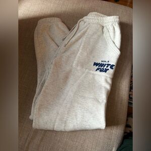 White Fox Offstage Sweatpant Mineral Grey Size S
